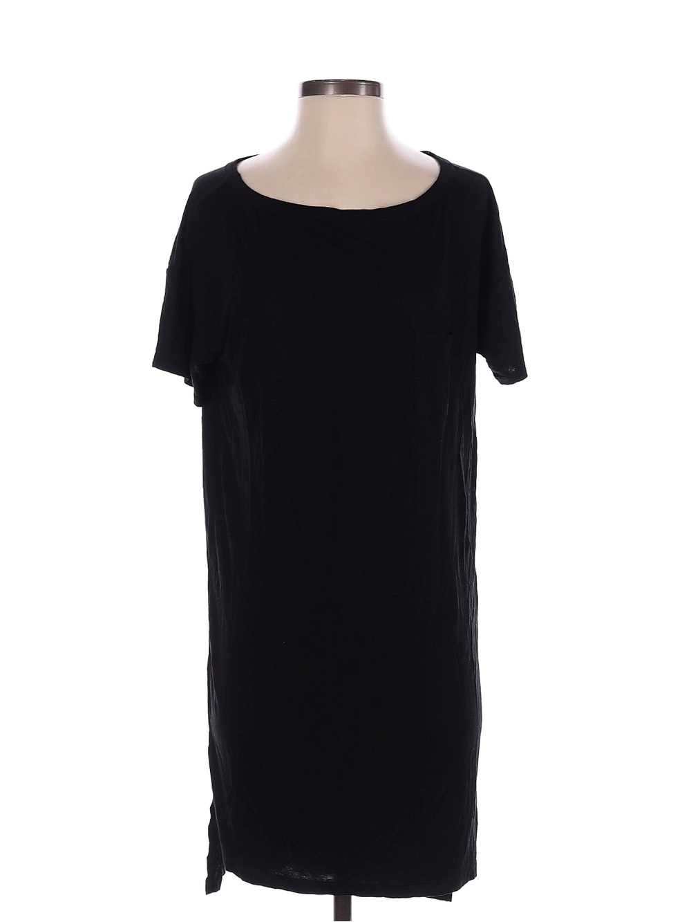 Alexander Wang Black Short-Sleeve Tunic Dress
